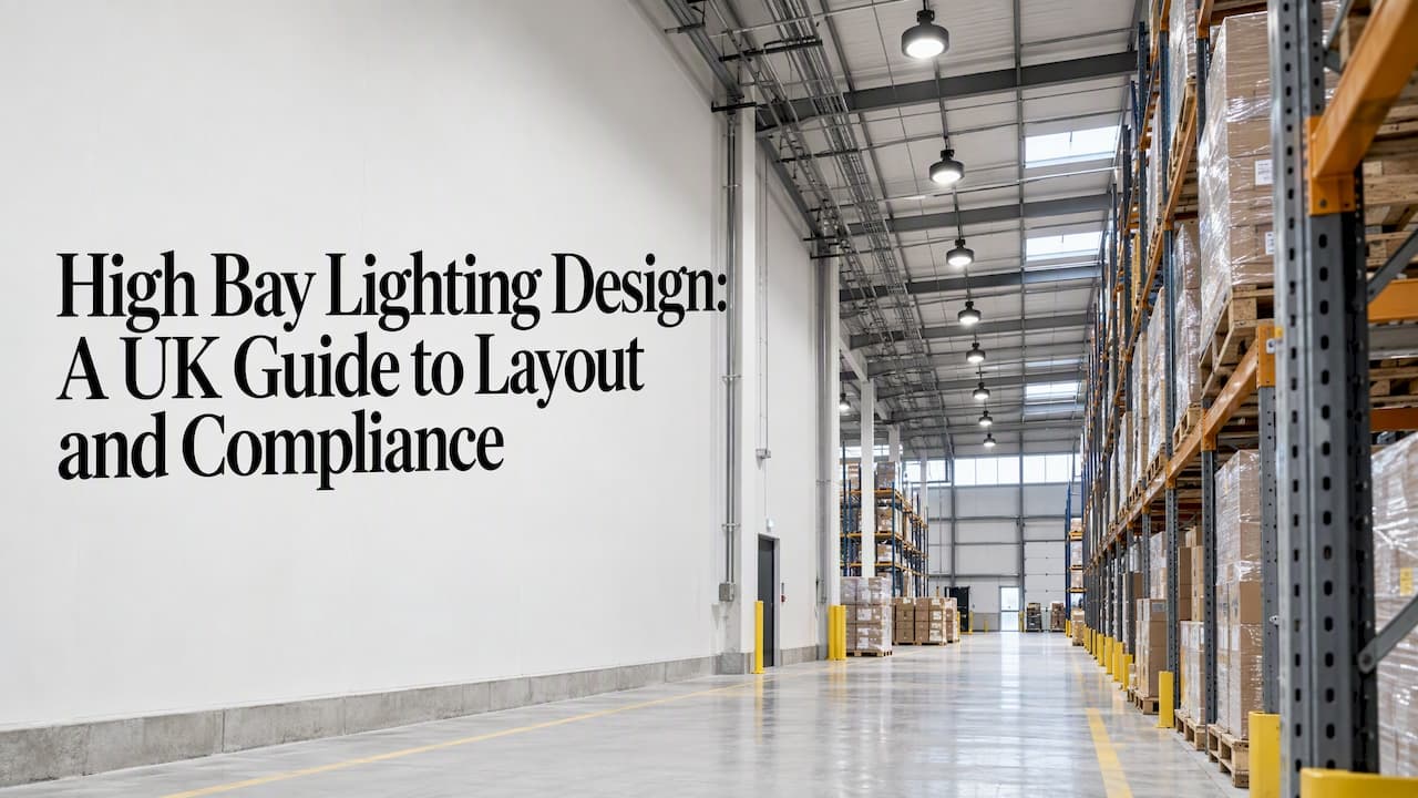 High Bay Lighting Design: A UK Guide to Layout and Compliance